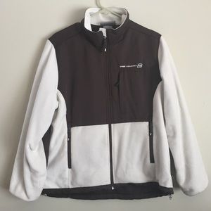 FREE COUNTRY fleece brown and cream jacket